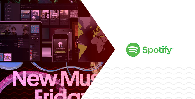 Spotify branded collage